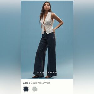 Maeve high rise wide leg jeans